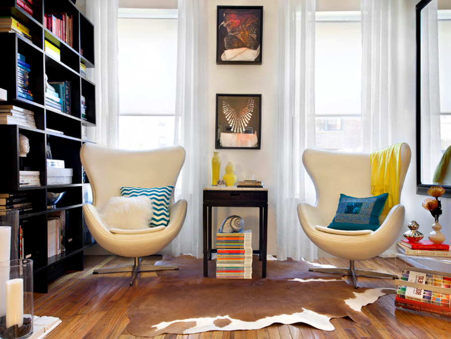 Кресло в скандинавском интерьере