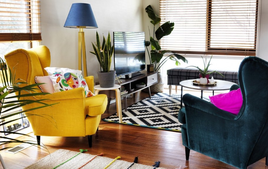 Кресло икеа СТРАНДМОН В интерьере