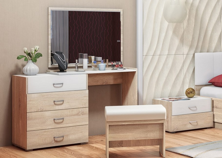 Длинный комод со столом