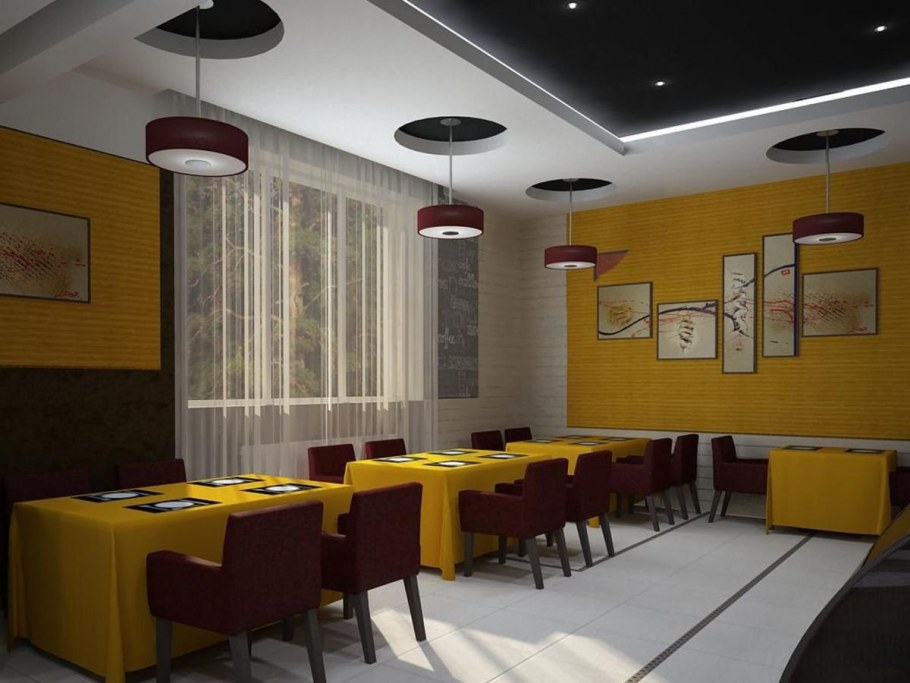 Интерьер столовой общественного питания