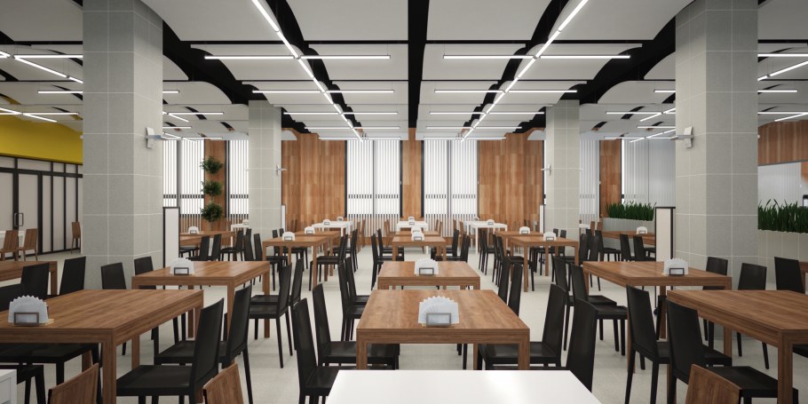 Столовая на заводе интерьер