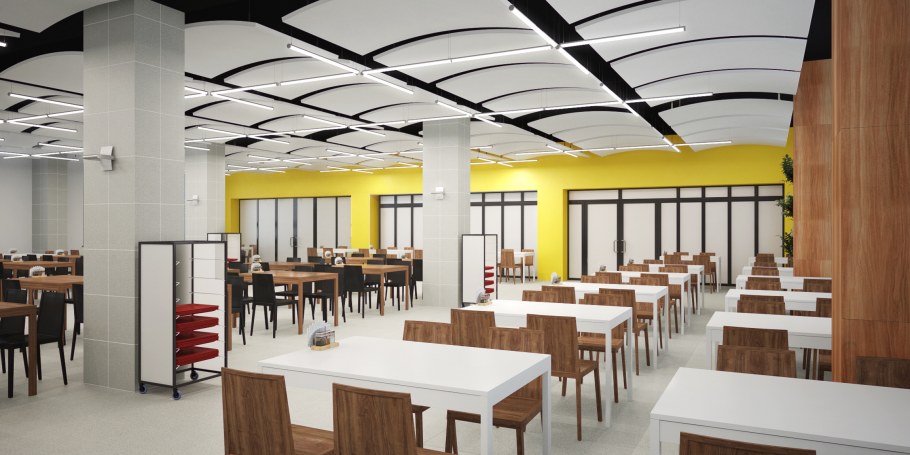 Интерьеры столовых общественного питания