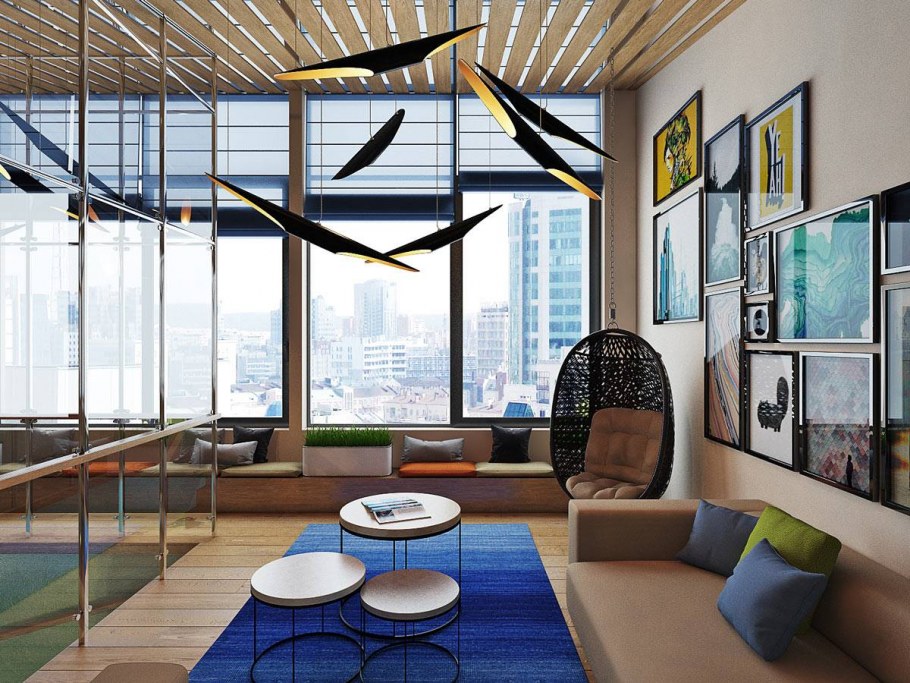 Лаунж зона в гостиной