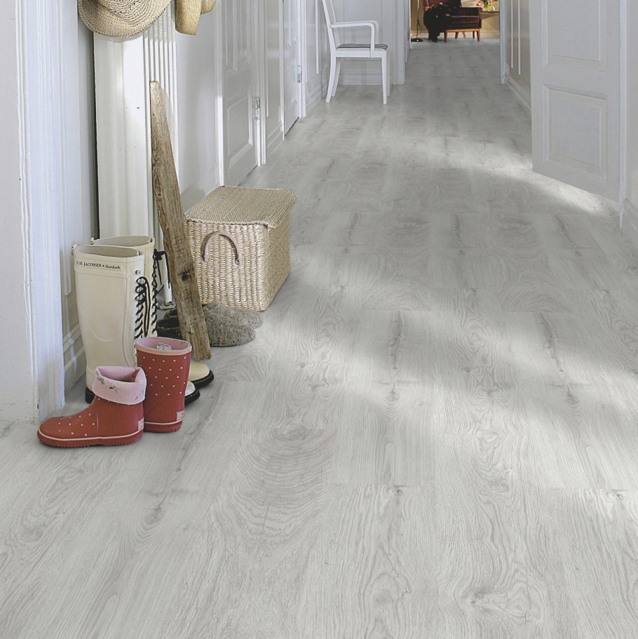 Белый ламинат в интерьере