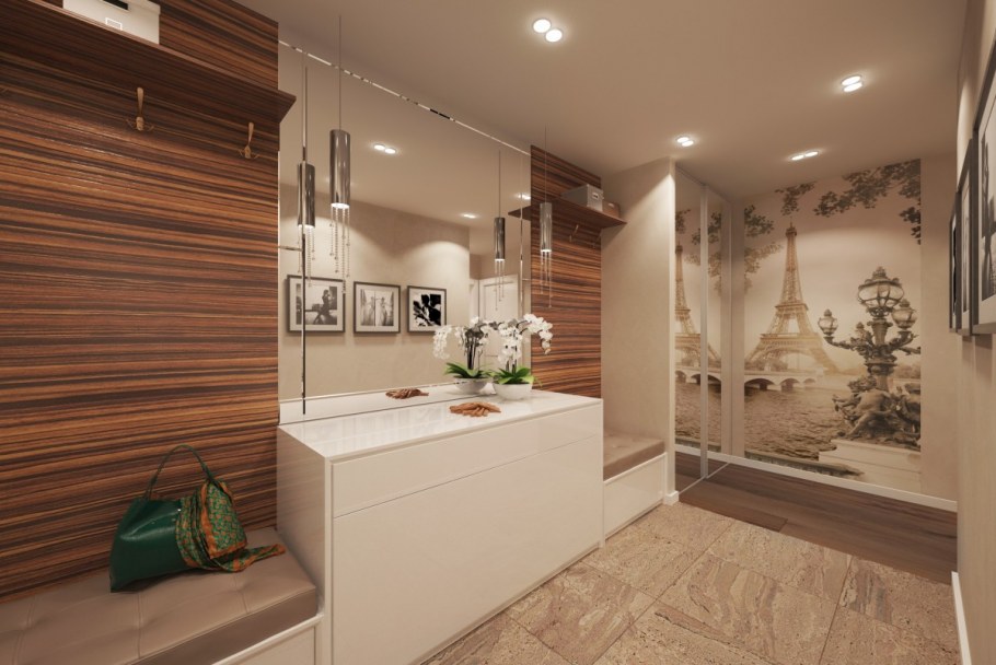 Зал студия с кухней в хрущевке