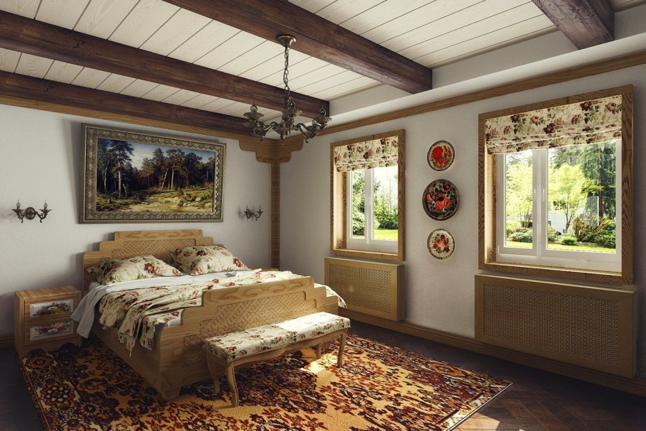 Баня в русском стиле интерьер