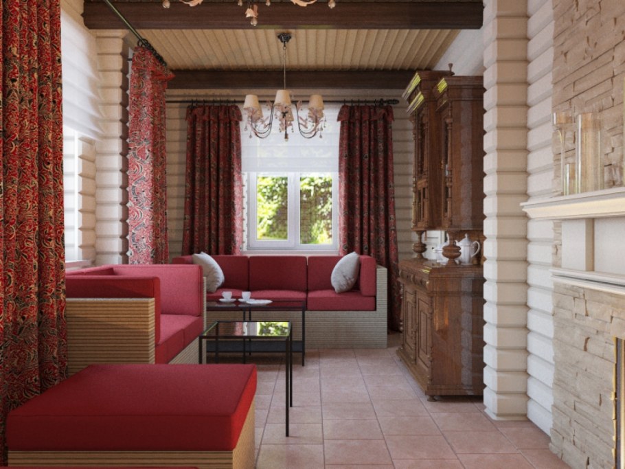 Стиль а ля рюс в интерьере