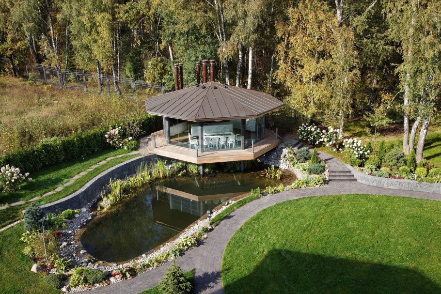 Скандинавский дом одноэтажный из бруса проект