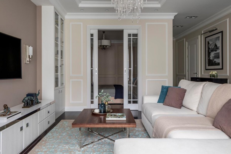 Раздвижные двери межкомнатные в классическом стиле