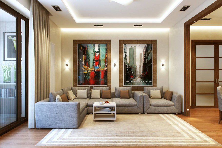 Книжный шкаф вокруг двери