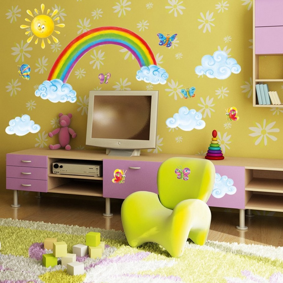 Наклейка Радуга на стену