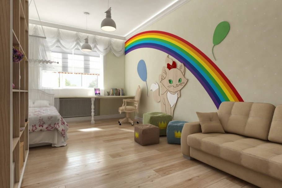 Радуга на стене