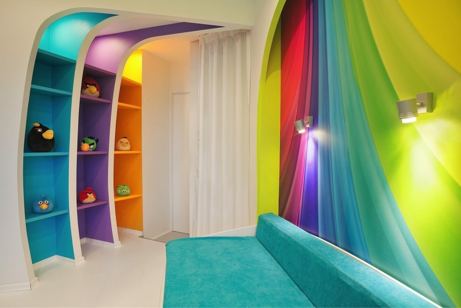 Украшение стены Радуга