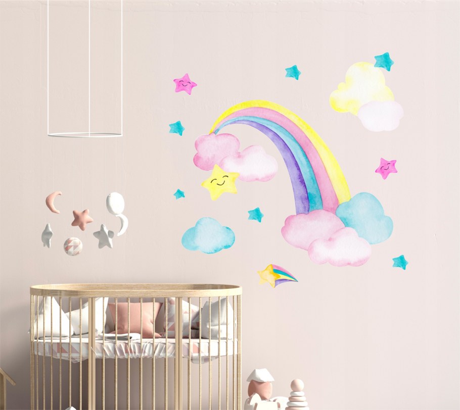 Радужные обои для стен