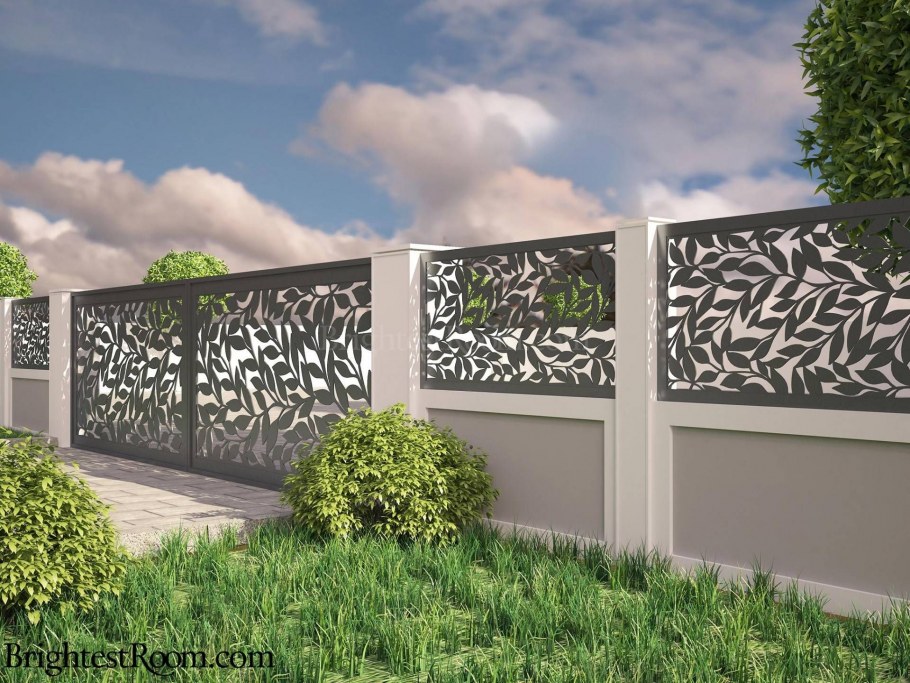 Дизайнерский забор из металла