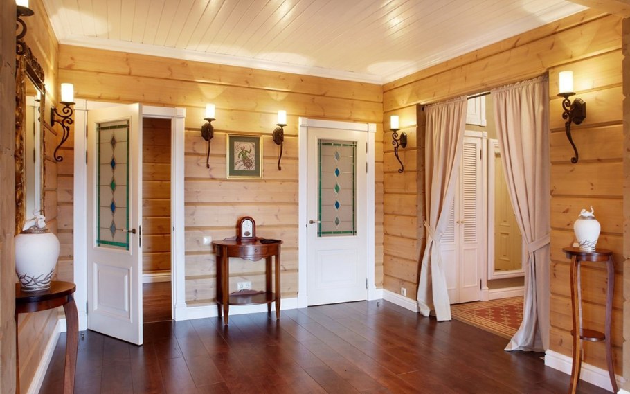 Дом из бревна внутренняя отделка