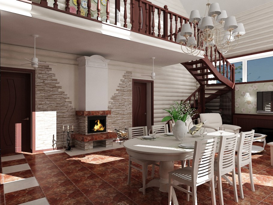 Интерьер загородного дома