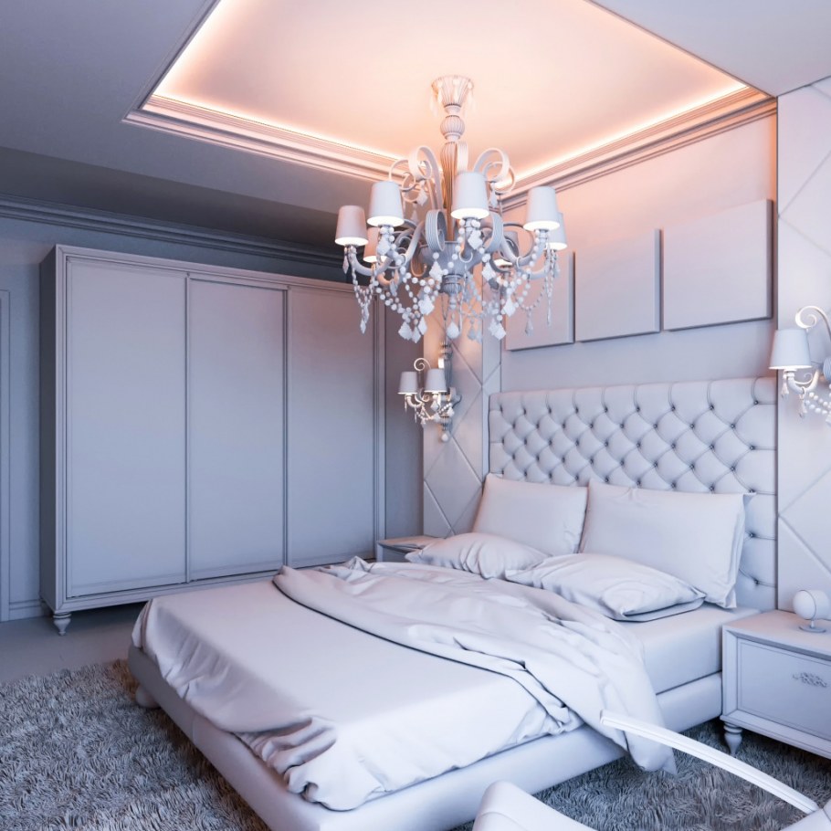 Зеркальный потолок в спальне