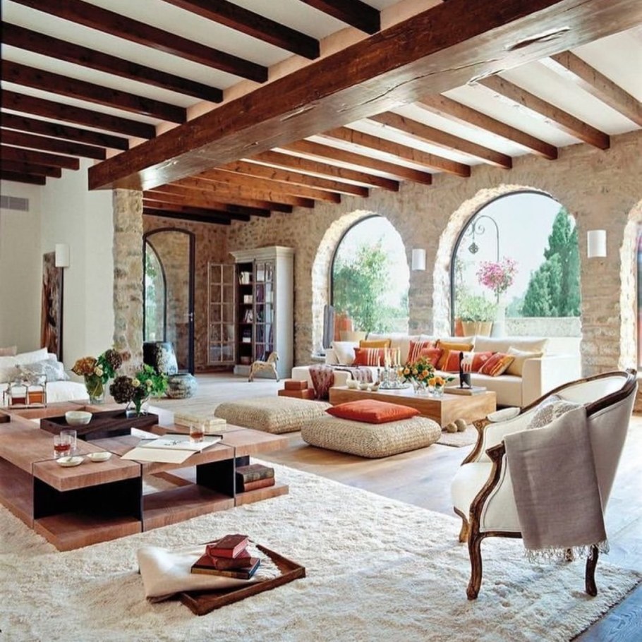 Интерьер в средиземноморском Тосканском