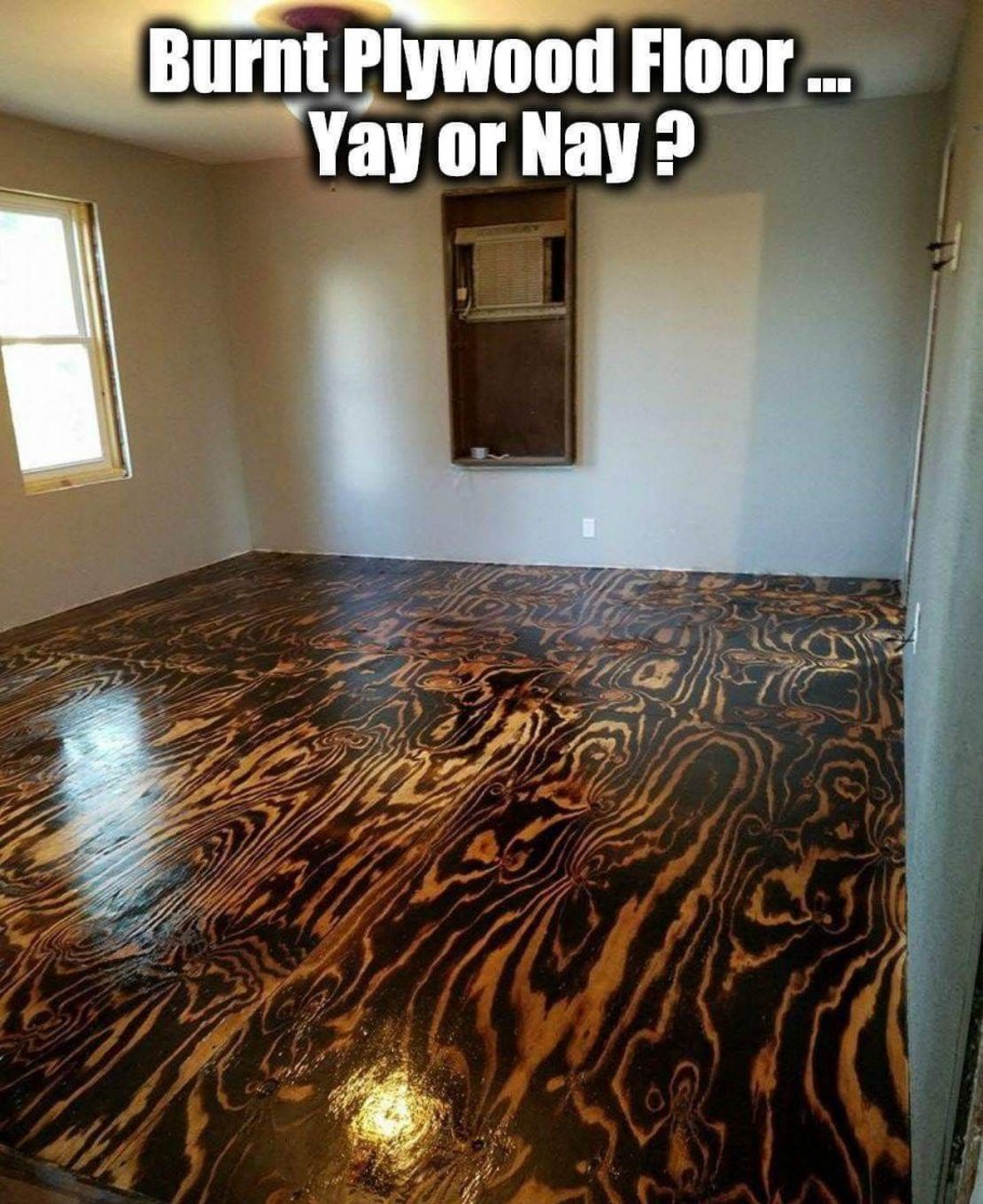 Дизайнерский пол из фанеры