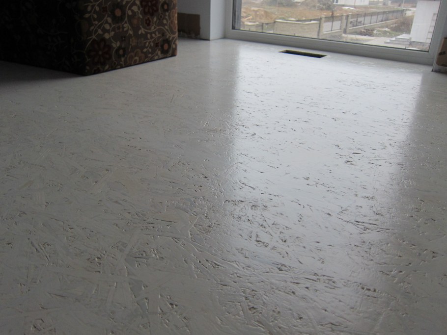 Пол из ОСБ плиты крашенный