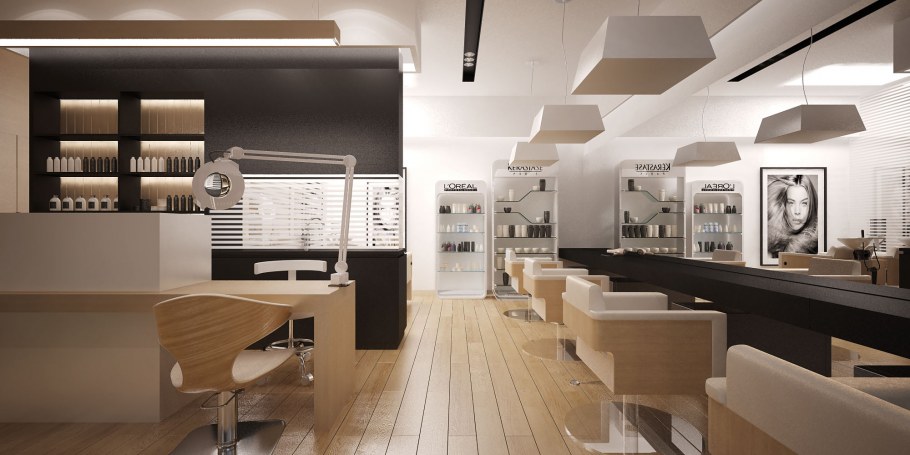 Интерьер салона красоты в стиле Минимализм