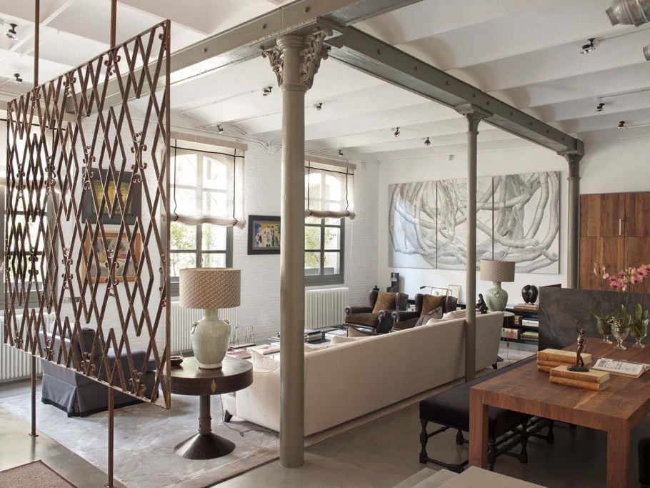 Колонны в стиле лофт