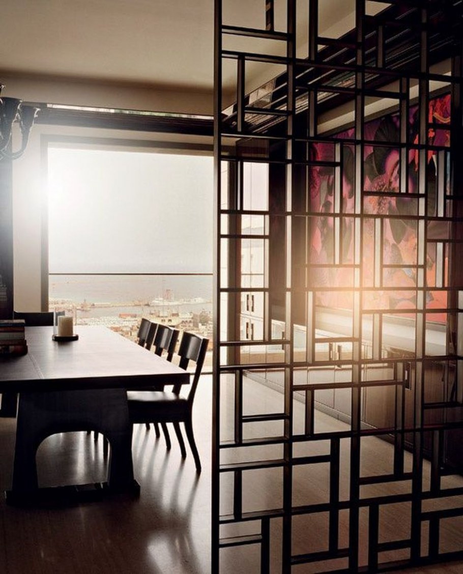 Декоративные перегородки для зонирования в стиле лофт