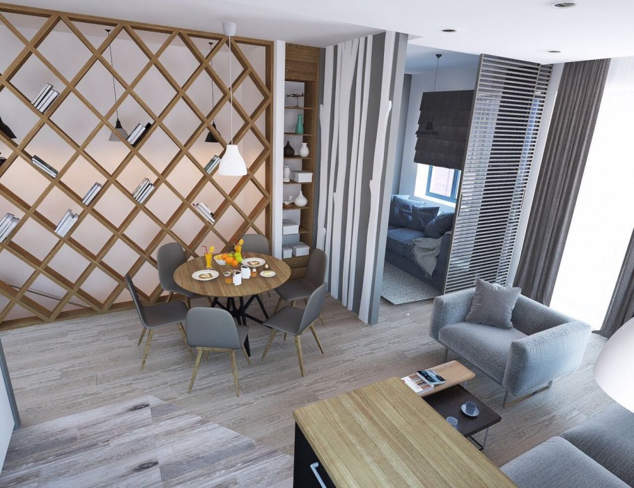 Прозрачные перегородки в интерьере