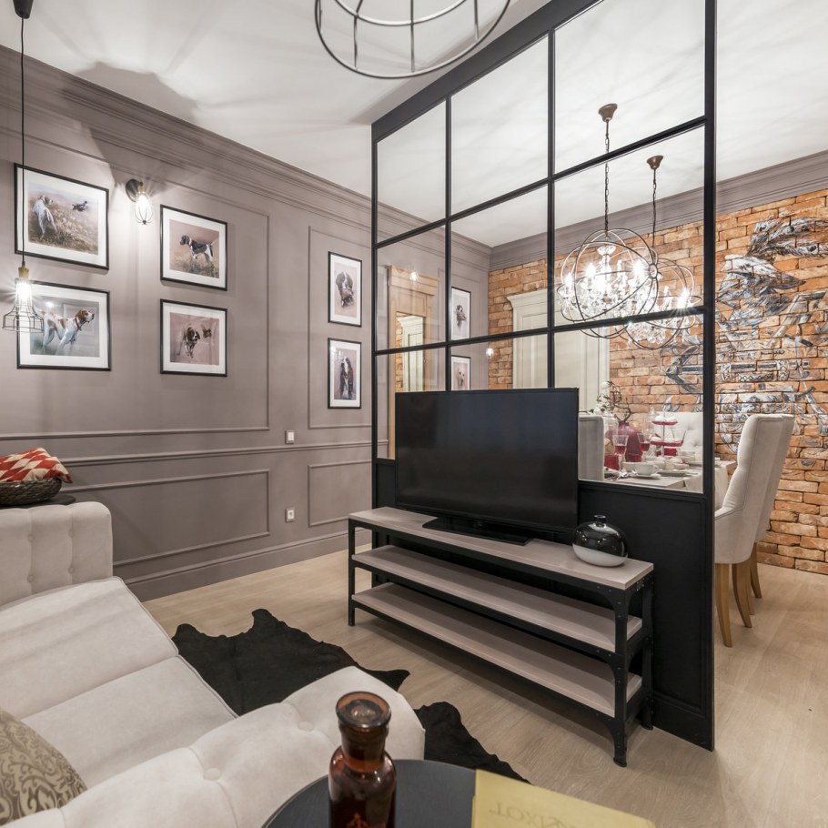 Перфорированные перегородки в интерьере