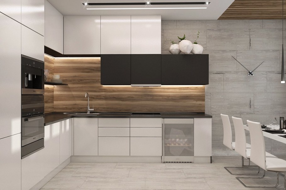 Кухня в стиле лофт Алвик