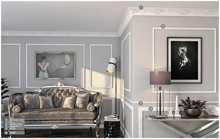 Зеркало в багетной раме