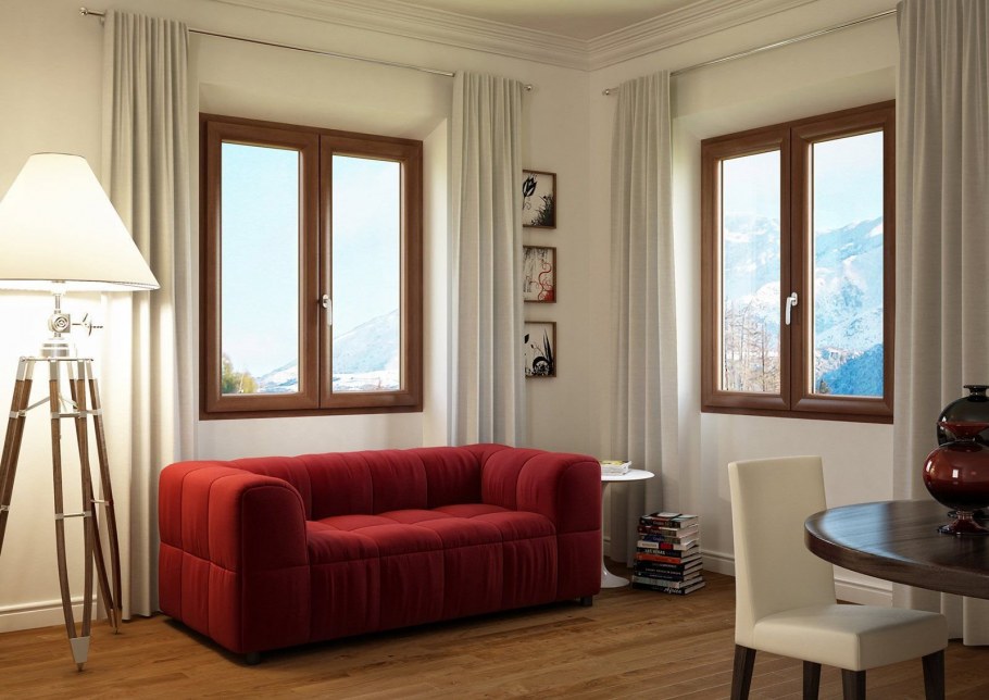 Пластиковые окна в интерьере