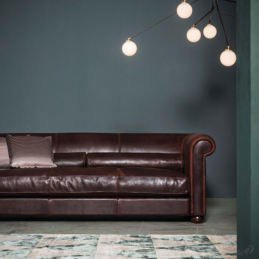 Диван кожаный Италия Бакстер
