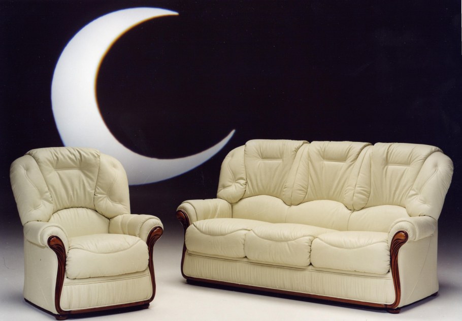 Диван кожаный Италия Бакстер