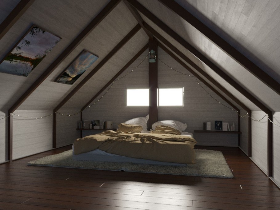 Полноценный мансардный этаж