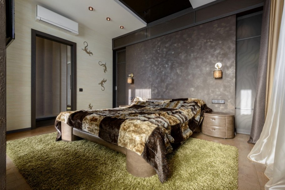 Спальня в стиле сафари