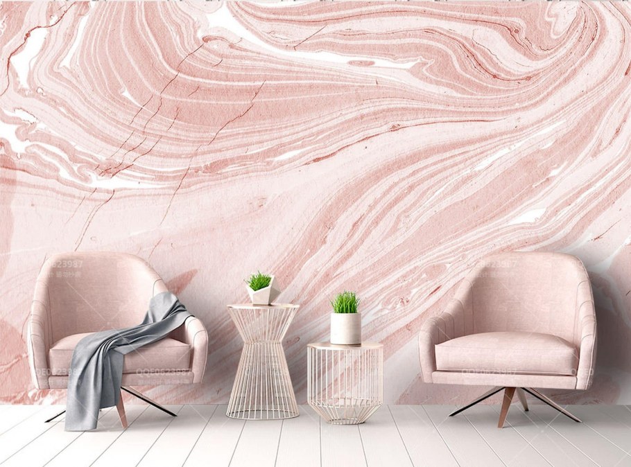 Фреска срез камня в интерьере