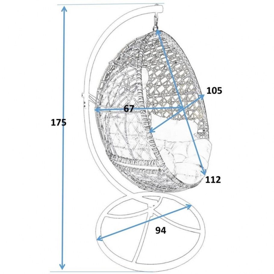 Rocco Brown подвесное кресло