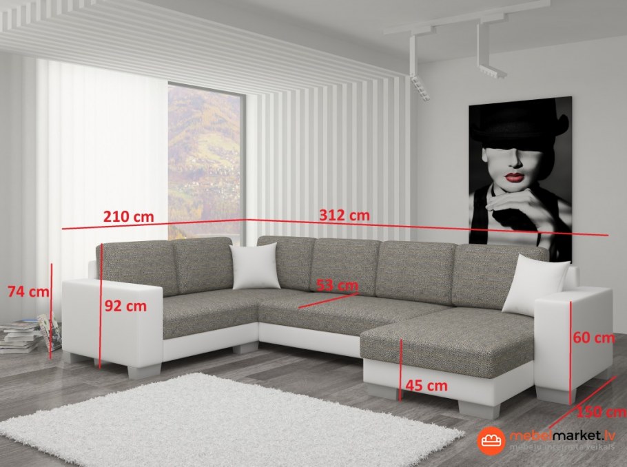Диван угловой раскладной Аргос 2300