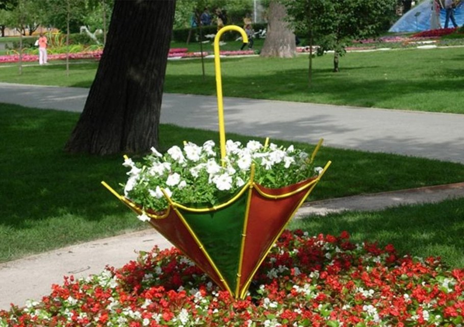 Самарский парк Победы клумбы