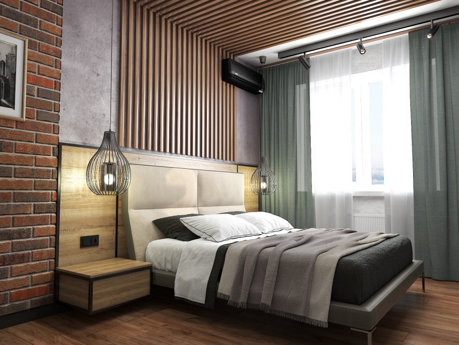 Спальни 2022 лофт