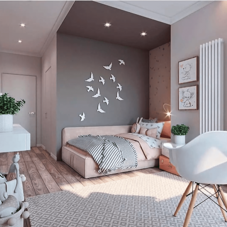 Стильная детская комната для девочки