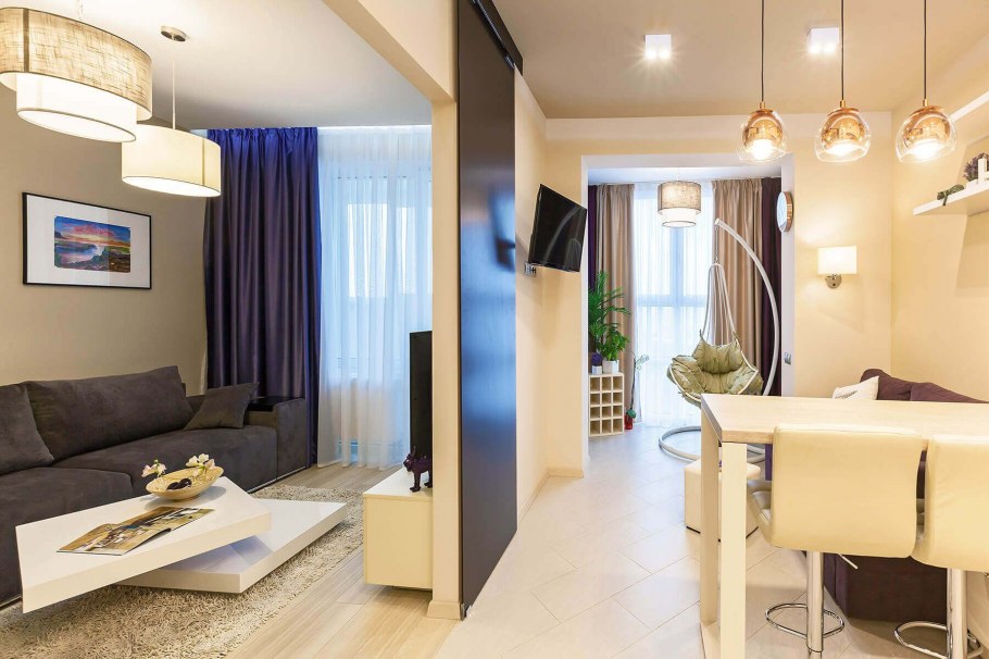 Пик евродвушка кухня гостиная