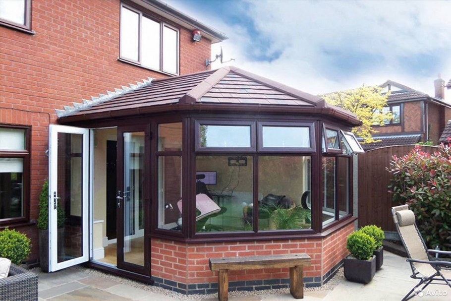 Веранда из облицовочного кирпича