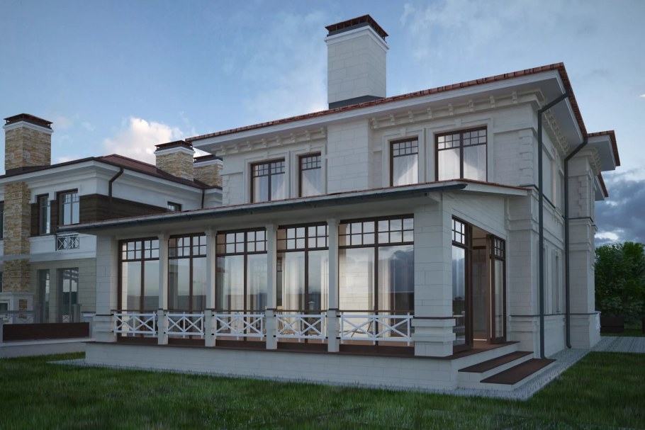 Беседка из кирпича застекленная АЛЮСТРОЙ