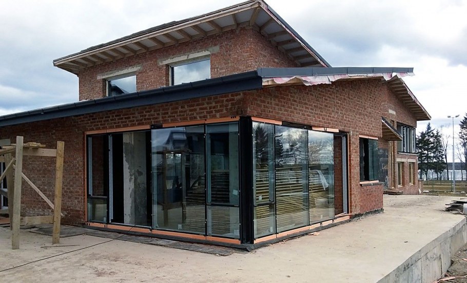 Витражное остекление в частном доме