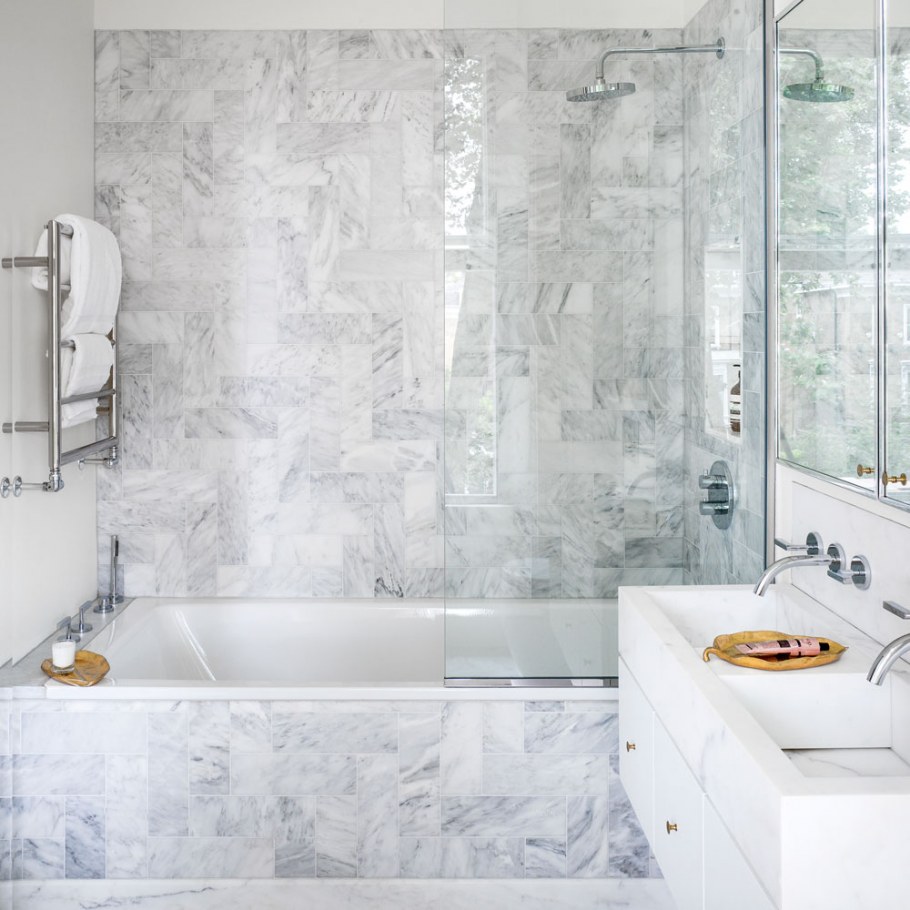 Ванная комната под мрамор