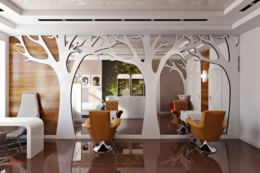 Интерьер салона красоты в классическом стиле