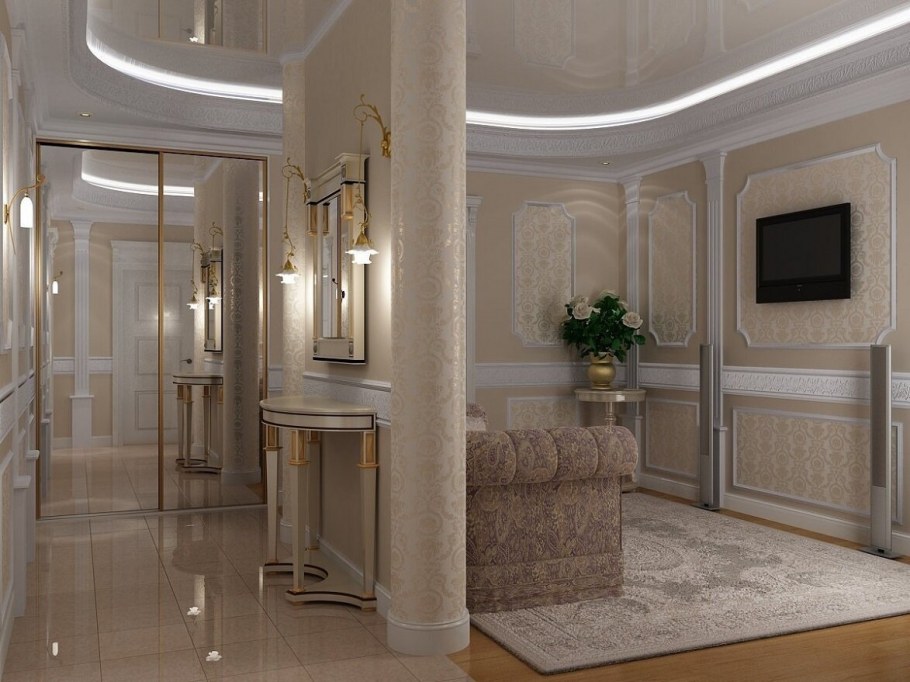 Гостиная с колоннами